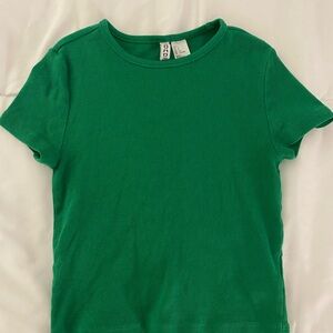 H&M Green Short Sleeve Tee